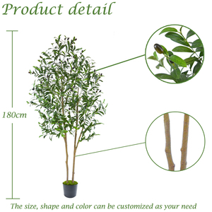 Albero di Ulivo Artificiale Bossion Popolare in <span class=keywords><strong>Vendita</strong></span>, Piante di Ulivo Artificiali <span class=keywords><strong>da</strong></span> Interno 180cm - Product Image 2