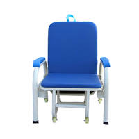 Fauteuil-lit d'accompagnement pliant pour hôpital, convertible, inclinable, pour patient, idéal pour la chambre de convalescence ou la salle d'hôpital
