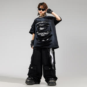 Ropa de Hip-Hop para Niños, Estilo Moderno, Retro, con Personalidad, Traje de Hip-Hop Urbano para Actuaciones de Baile - Product Image 2