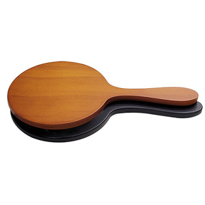 Eco Friendly Polished Wooden <b>Hand</b> <b>Mirror</b> Luxury Design For Daily Makeup And Home Vanity - Product Image 4