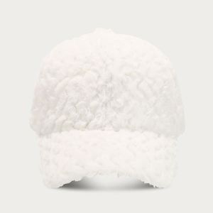 Azov-yt Autumn Winter Pure Color Thickened Warm Baseball Female Personality <strong>Wave</strong> Pattern Casual Peaked <strong>Cap</strong> Fashion - Product Image 6
