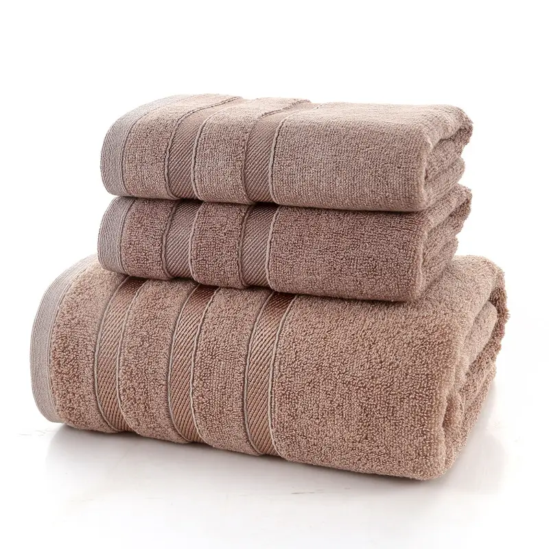 2021 hot sale highly absorbent organic bamboo towel set luxury bath towel set hand towels