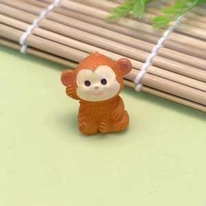 100PC thu nhỏ phim hoạt hình khỉ nhựa búp bê bức tượng nhỏ thủ công động vật cho micro cảnh quan trang trí nhà Phụ kiện tự làm - Product Image 4