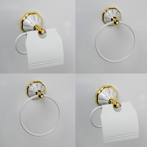 Set di Accessori per Bagno in Ceramica di Alta Qualità, Design Europeo di Lusso, con Dispenser di <span class=keywords><strong>Sapone</strong></span> Incluso, per Hotel e Cucina - Product Image 5