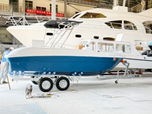 Barco de Fibra de Vidrio de 19 pies, Fabricado en China, Barco de Pesca de Fibra de Vidrio, 8 Personas, Motor de 6.2 Metros, Mini Yate - Product Image 2