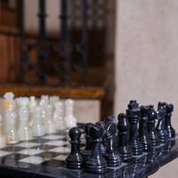 Jeu d'échecs en marbre Onyx vert naturel cadeau fait à la main jeu d'échecs en marbre jeu de société jeu de voyage de fête Ajedrez luxe