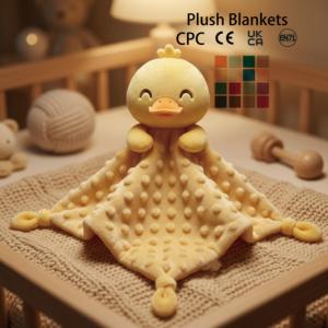 <span class=keywords><strong>Doudou</strong></span> en peluche doux pour bébé avec bonnet et hochet, motif baleine adorable - Product Image 3