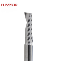 Fresa espiral de carburo de un solo filo, para grabado CNC en madera/acrílico/ACM