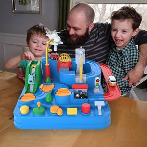 ילדי מכונית מסלול הרפתקאות שולחן משחק צעצועי מירוץ רכבת רכב דגם מירוץ חינוכיים מוח אינטראקטיבי רכבת פאזל מתנה עבור ילד - Product Image 6