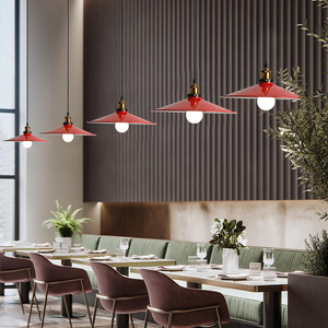 โคมไฟระย้าเหล็กดัดสีเขียวโคมไฟระย้าสไตล์ลอฟท์วินเทจพร้อมฝาครอบอะคริลิคสำหรับบาร์ร้านอาหาร - Product Image 4