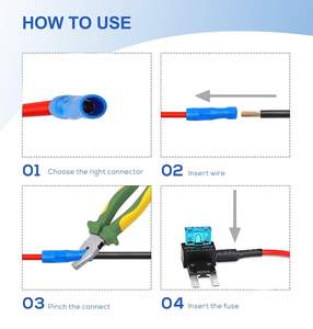 Boîte de composants de relais fusible à coupure de courant, 6 voies, 12V, automobile, en ligne, porte-fusible à lame automobile 220V, bloc de <span class=keywords><strong>distribution</strong></span> 110V - Product Image 2