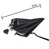 Parapluie pour appareil photo, support griffe porte-accessoire universel, grande taille 50 cm, protection contre la pluie et le soleil pour appareils photo hybrides et reflex numériques Canon, Nikon, Sony