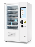 Máquina Expendedora Refrigerada Inteligente con 60 Selecciones, Pantalla Táctil Android de 21.5 Pulgadas, Gestión en la Nube y Pago MDB