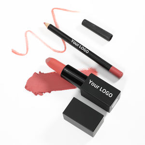 Catena Low MOQ Luxury Custom Make Up Luxury Matte Lip Liner e rossetto Set Private Label Lip Kit - Product Image 4