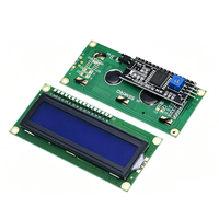 وحدة عرض LCD1602A 5V IIC/I2C، شاشة زرقاء / شاشة خضراء صفراء، وحدة عرض LCM 16×2 مع إضاءة خلفية