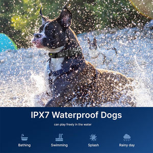 HEYI 1-MPC625 방수 충전식 개 훈련 칼라 1 마일/5280 FT 원격 껍질 제어 충격 톤 깜박임 비콘 조명 - Product Image 4