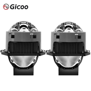 Lentes de Proyector Bi-LED para Automóvil de 3 Pulgadas, H7 LED H4 160W, Tres Ojos de Ángel Hiperboloide, Faros Delanteros H11 9005 9006 - Product Image 1