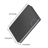Portefeuille en aluminium et métal à blocage RFID, étui porte-cartes, LOGO personnalisé, portefeuille mince Rfid pour hommes, portefeuille minimaliste en aluminium pour hommes