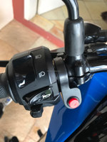 Botón de arranque de bocina de manillar de motocicleta Universal de 7/8 pulgadas Led Matel E-Bike Hazard Motor Bike Switch