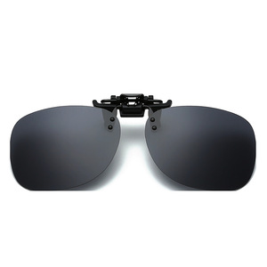 <b>Clip</b>-on Polarized Sunglasses Metal <b>Frame</b> Resin Lens UV400 Light Weight Unisex Driving Glasses - Product Image 5