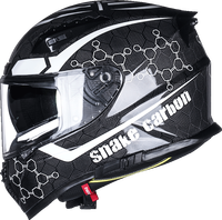 Casque de moto intégral VCOROS FA602 en fibre de carbone, casque de sport avec visière, homologué DOT, casque de sécurité unisexe