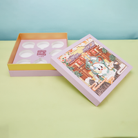 Caja de cartón de lujo ecológica con logotipo impreso laminado personalizado, base y tapa de papel para regalo, para cosméticos y alimentos.