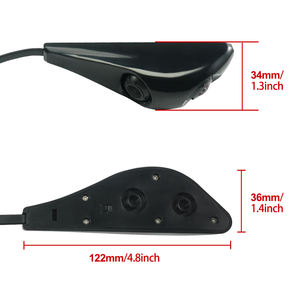 Hd 1080p רכב בצד תצוגה עדשה כפולה הר מערכת מצלמה עם מחבר תעופה 4pin - Product Image 4