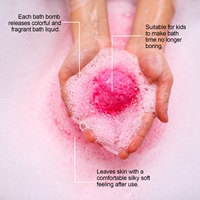 Ensemble de 6 bombes de bain, bombes de bain de qualité supérieure, colorées et pétillantes avec une surprise à l'intérieur, ingrédients hydratants, cadeau d'anniversaire