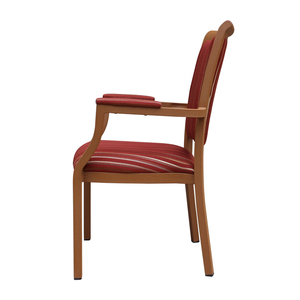 Sillas de comedor con marco de metal Proveedor chino Diseño simple Sillón de silla de hotel de grano de madera duradero <span class=keywords><strong>y</strong></span> moderno - Product Image 3