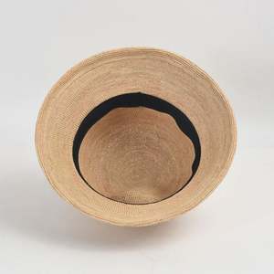 Chapeau Bob en Paille de Raphia Tressé à la Main, Simple et Décontracté, pour Femme, Protection Solaire Estivale, Chapeau de Soleil d'Extérieur - Product Image 6