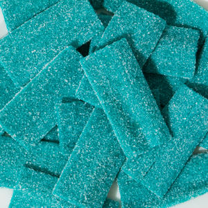 Customizable Halal Certified Bulk Low MOQ Blueberry Flavor Sour Multi-Colored Fruity <strong>Strips</strong> Belts Gummy <strong>Candy</strong> Bag - Product Image 1