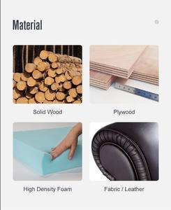 Bonne qualité dernière conception tufté royal king size en cuir noir lit tapissé par tissu - Product Image 3