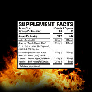 Etiqueta personalizada Burn XT Cápsulas Ayudan a quemar más calorías Aumentar la pérdida de grasa para adultos con extracto de té verde - Product Image 2