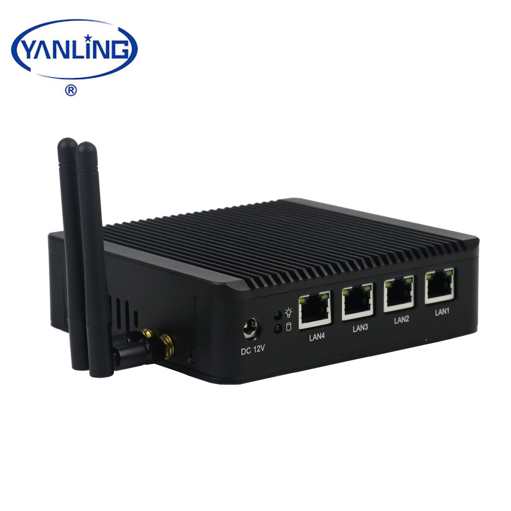 VPN Router IBOX-501 N10 más integrado mini pc J1900 quad core 4 puertos ethernet de la placa base