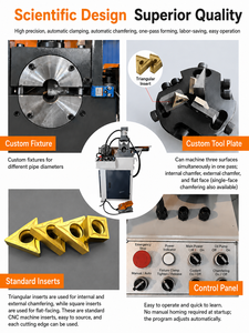 Máquina biseladora de un solo cabezal para tubos y varillas roscadas M6 - Product Image 3