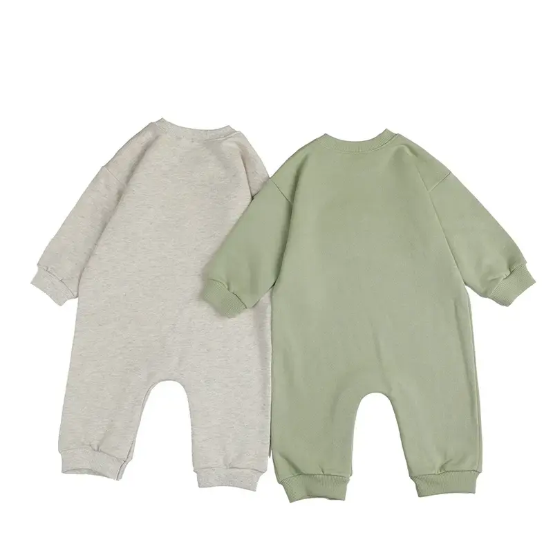 Mono infantil para bebés y niñas, traje de una pieza, suéter de algodón de manga larga, Pelele para bebés, ropa de bebé para primavera y otoño