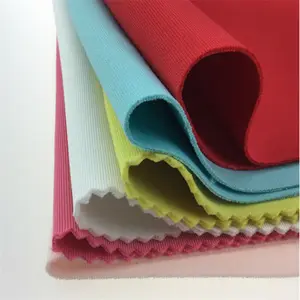 polyester spandex 3d spacer interlock techno scuba knit fabric