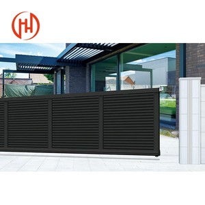 Clôture coulissante de jardin en alliage d'aluminium - Style de <span class=keywords><strong>portail</strong></span> décoratif central - Product Image 5