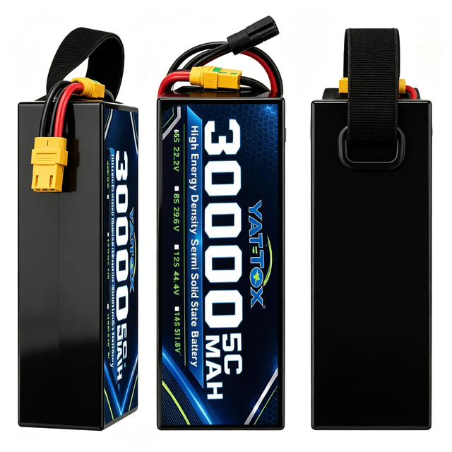 Industrial UAV Drone 6S 12S Semi-Solid State Battery 22000-40000mAh Fixed-Wind VTOL Multirotor Metal Energy