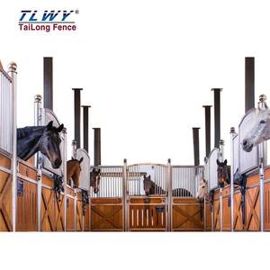 Geprefabriceerde Paardenstallen Bamboe Gepoedercoate Paardenhok Stabiele Draagbare Stal - Product Image 1