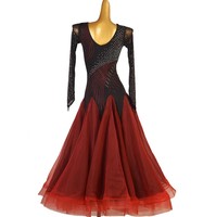 MQ360-1 professionnel pas cher taille personnalisée compétition robe de danse de salon femmes