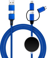 Produk Tren 2026 untuk E-commerce Kabel Pengisi Daya Multi 3A 6 in 1, Kabel Pengisi Daya Multi USB C/A, Kabel Pengisi Daya Ponsel Universal