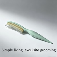 Peigne à queue de rat à trois rangées de poils, à dents larges et à queue pointue, pour le coiffage volumisant et le massage du cuir chevelu, pour cheveux féminins