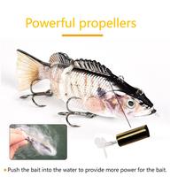 NOUVEAU OEM 10cm/13.5cm Automatique Swimbait Robotic Electric Fishing Lure Auto Multi Jointed Bait USB Rechargeable Wobbler Pesca