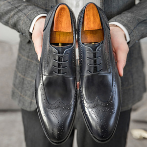 High Quality Men's British Inspired Business Casual Retro Loafers Breathable Suede Walking <b>Flats</b> Party Dress Shoes - Product Image 2