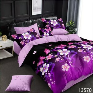 Ensembles de draps de lit en coton King Size 8 pièces en gros avec couette lot de literie 3 places Draps et Couettes De Lit Coton - Product Image 5