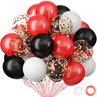 Kit de 30 ballons en latex or et blanc avec confettis, ballons à l'hélium pour mariage, anniversaire de fille, décoration de fête, fournitures de fête