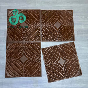 Precio barato buen servicio nuevo estilo interior decoración del hogar 3D pared Pvc Panel 500*1 500mm impermeable muestra gratis Pvc 3D Panel de pared - Product Image 3