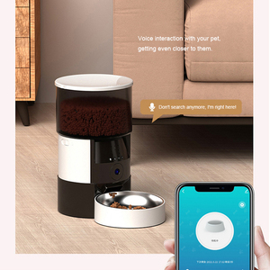 Comedero Inteligente para Mascotas de Acero Inoxidable y Plástico de 3L, Dispensador de Comida con Control Remoto por Aplicación WiFi, Comedero Automático para Mascotas con Pantalla LCD y Puerto USB - Product Image 3