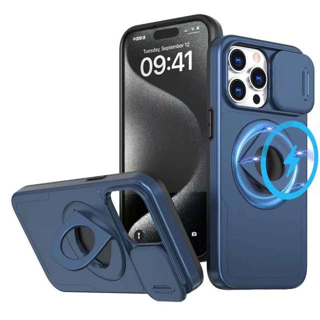 Magnetic Kickstand Shockproof TPU Phone Case for 16 Pro MAX & for Luxury Design Mobile Phone Cases